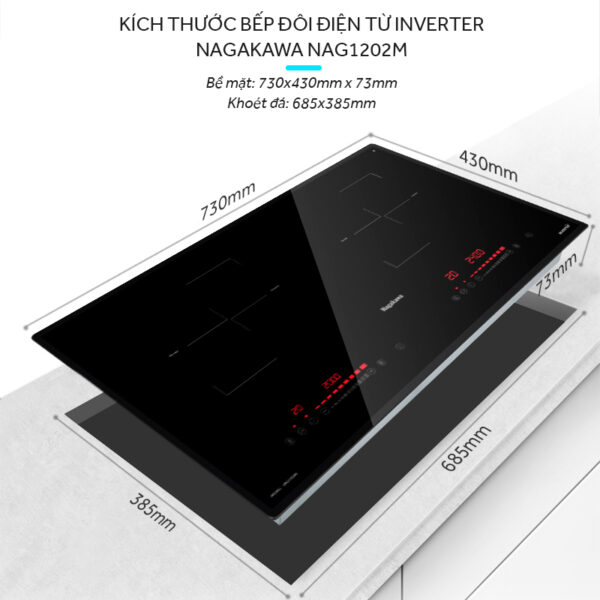 Bếp Từ Đôi NAGAKAWA NAG1202M