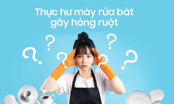 Thực hư máy rửa bát gây hỏng ruột